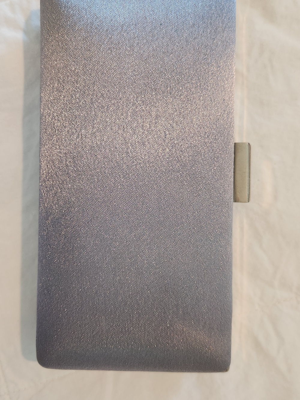 Bijoux Terner Silver Satin Dressy Clutch